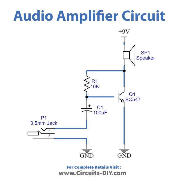 Simple Basic Audio amplifier with BC547 Transistor