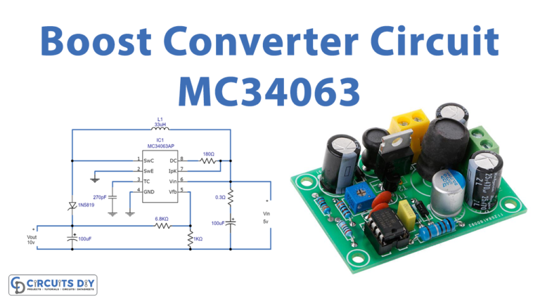 Boost Converter Circuit Using MC34063