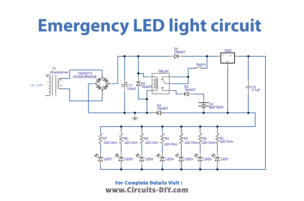 Emergency LED Light Circuit