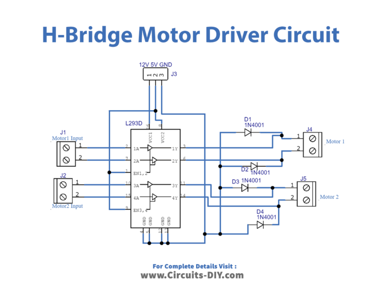 H Bridge Motor Driver Circuit L293D