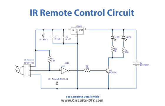 IR Remote Control Extender Circuit