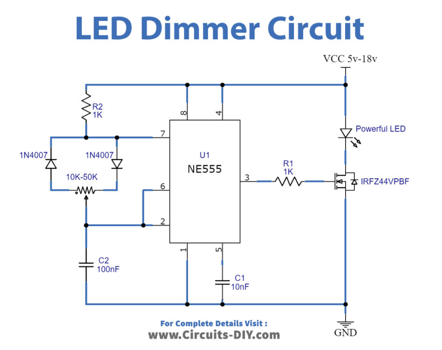 LED Circuit with 555 Timer
