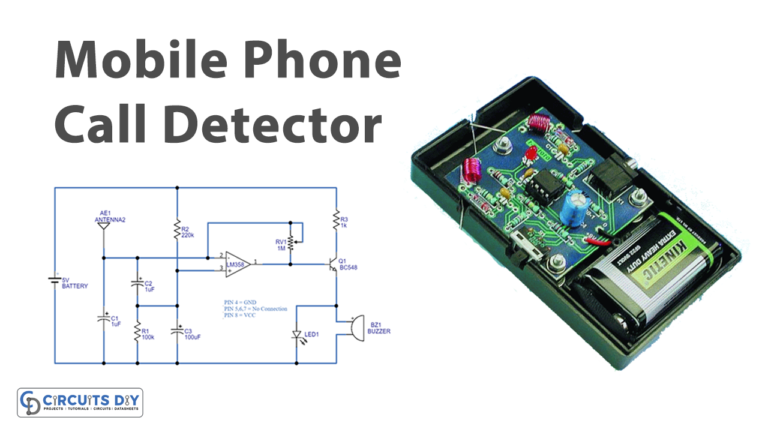 LM358 Mobile Phone Detector Circuit