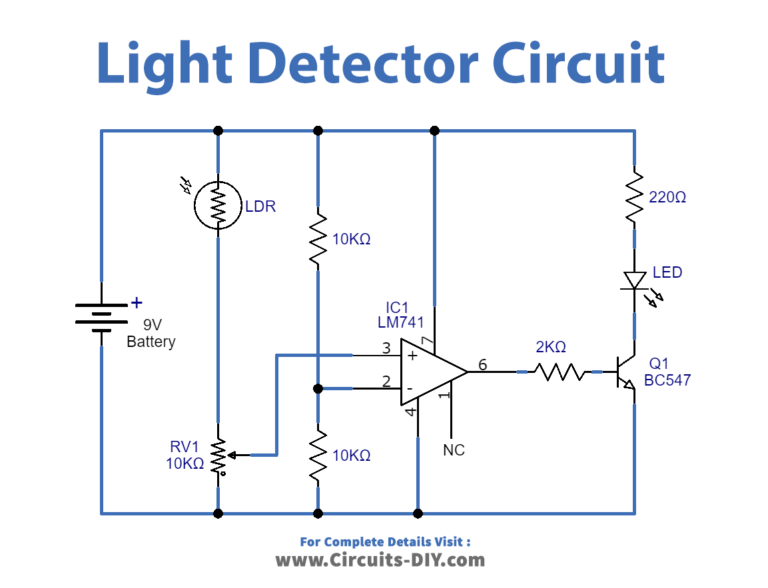 Light Detector with Sensitivity Control Circuit LM741