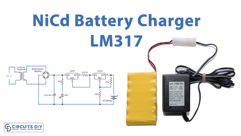 NiCd Battery Charger Circuit LM317