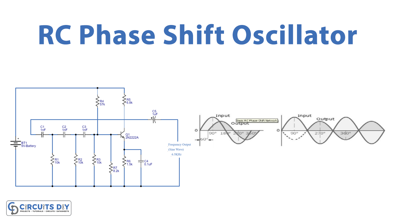 Rc Phase Shift Oscillator Circuit