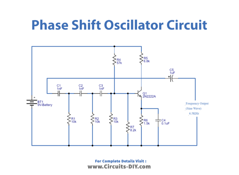 RC Phase Shift Oscillator Circuit