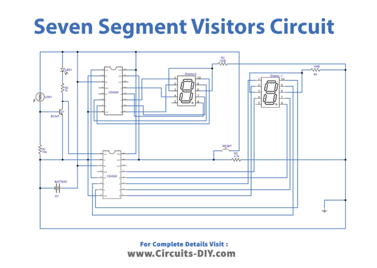 Seven Segment Visitors Counter Cd4026 8369