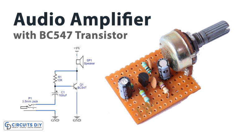 Simple Basic Audio amplifier with BC547 Transistor