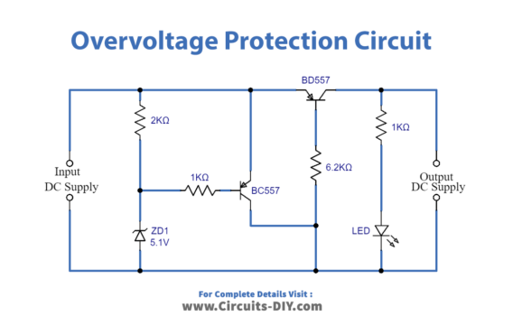 Simple Overvoltage Protection Circuit BC557