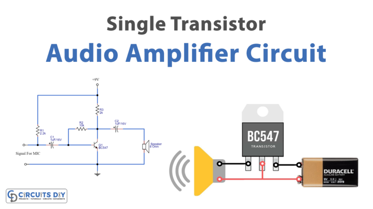 Simple Single Transistor Audio Amplifier Circuit