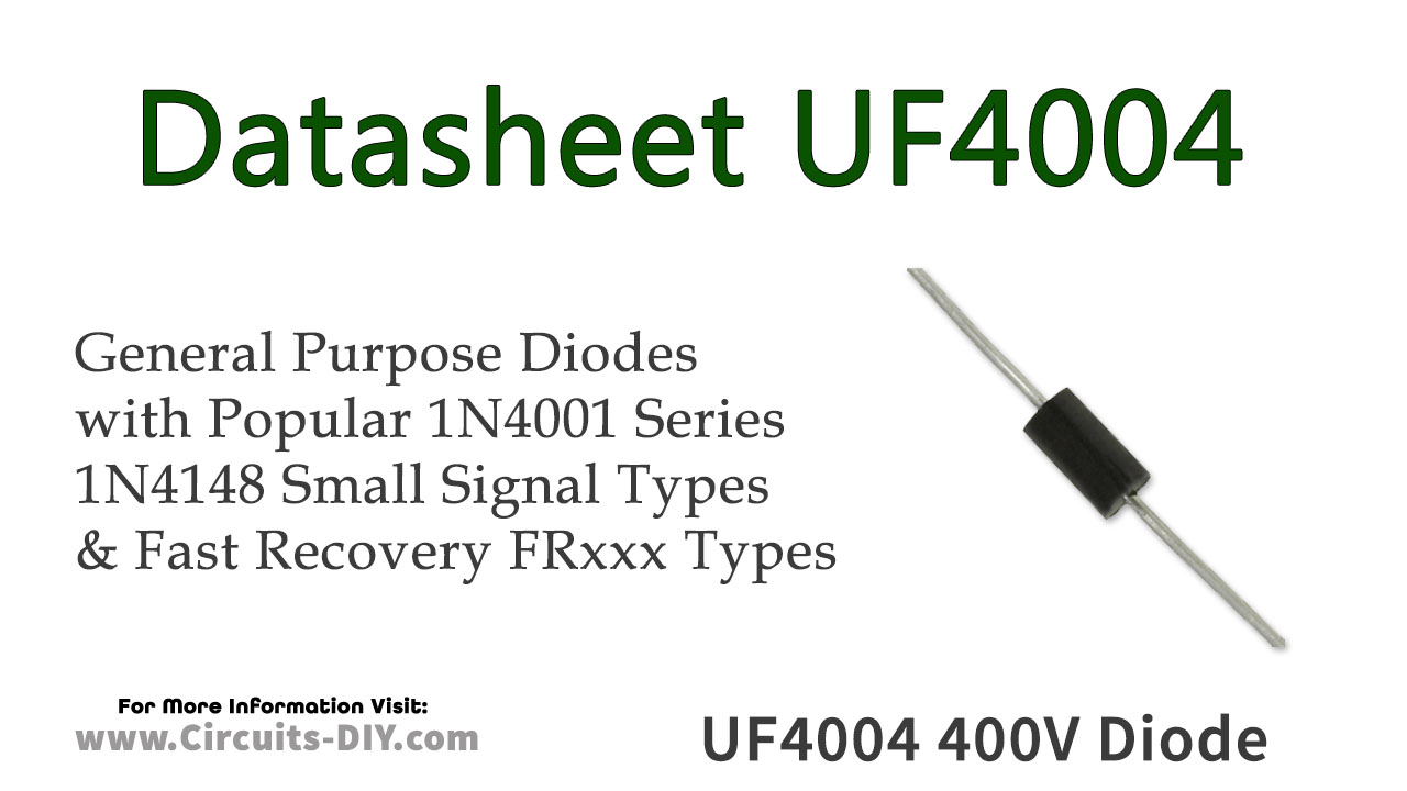 400V rápido Diodo semiconductor UF4004-E3/54 Vishay General 1A