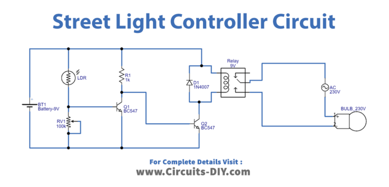 Automatic Street Light Controller using LDR