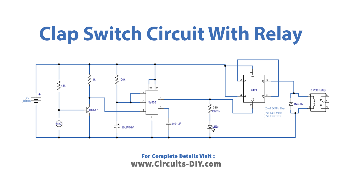 4 Simple Clap Switch Circuits [Tested]