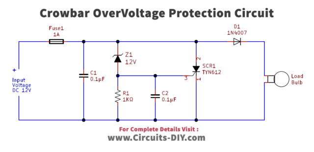 Crowbar Overvoltage Protection Circuit