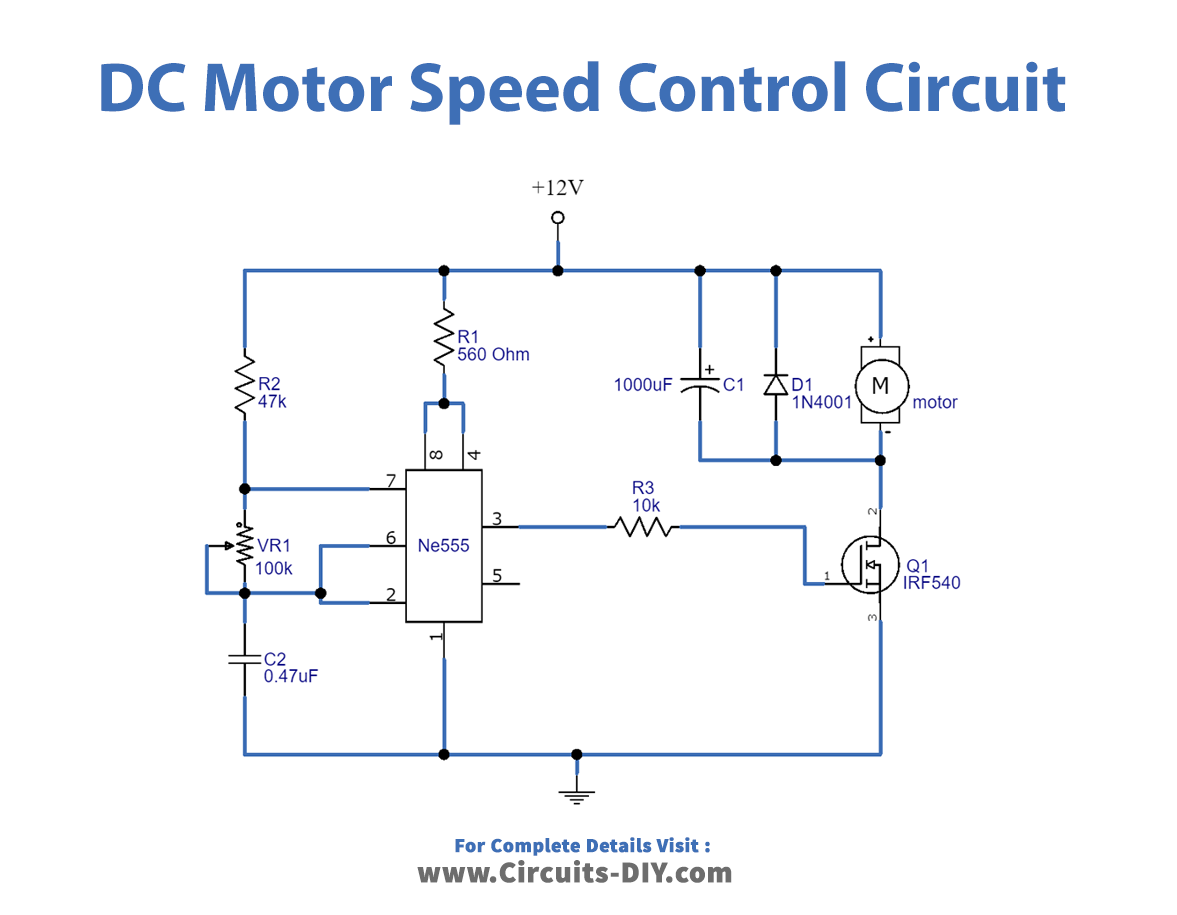 Dc Motor Speed Control Using Ic 555 