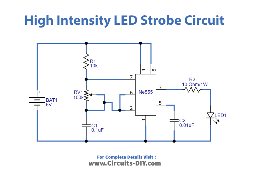 High Intensity Led Strobe Circuit