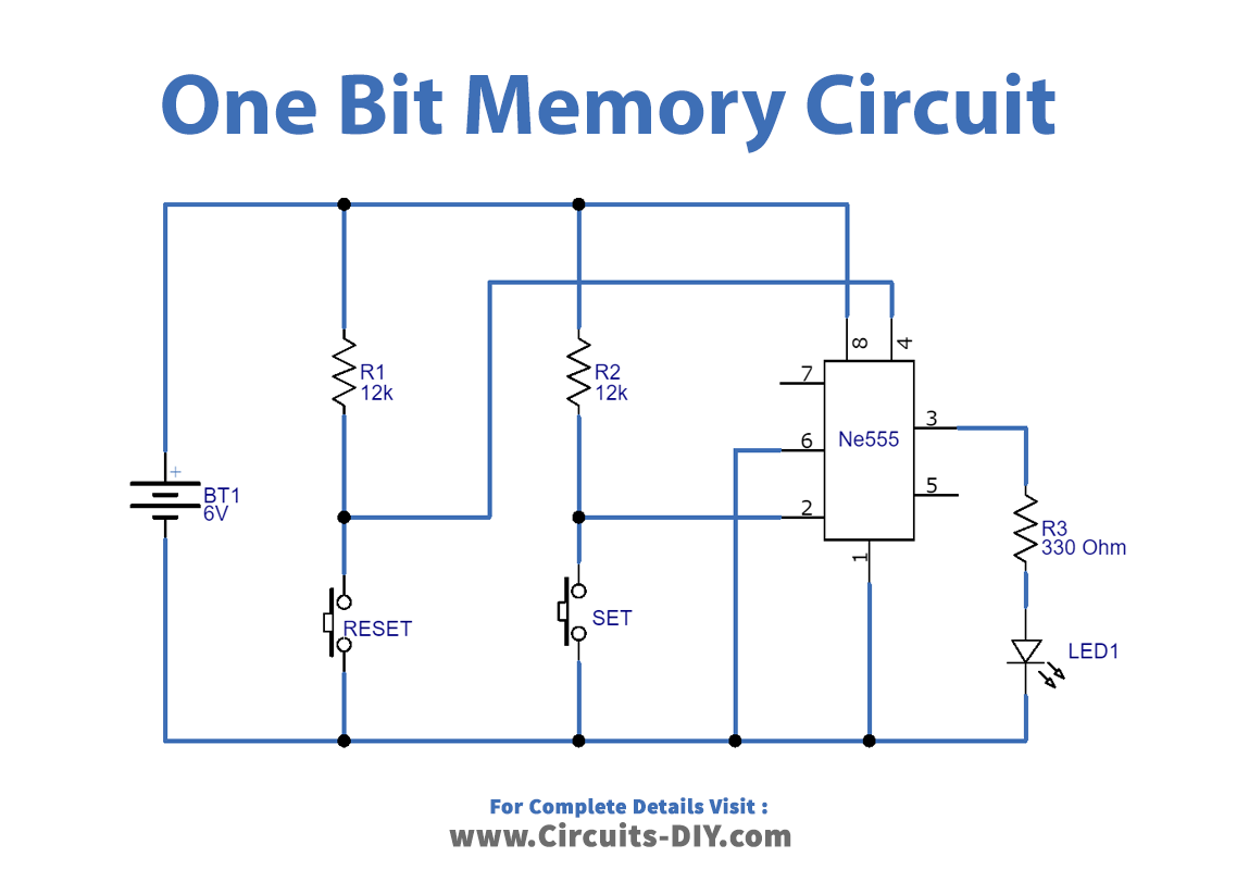 One Bit Memory Circuit