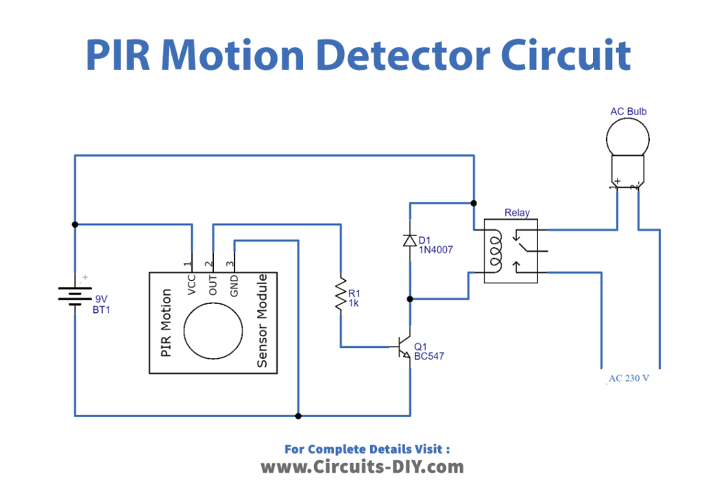 Simple Pir Motion Detector Circuit