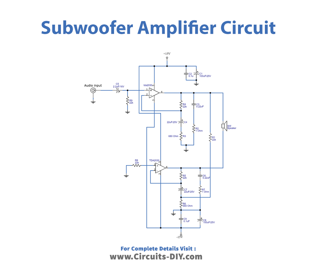 Tda2030 Subwoofer Amplifier Circuit 4760