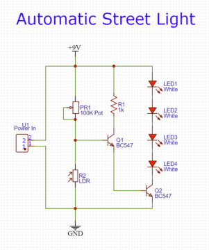 Automatic Street Night Light Circuit Using LDR | DIY Project