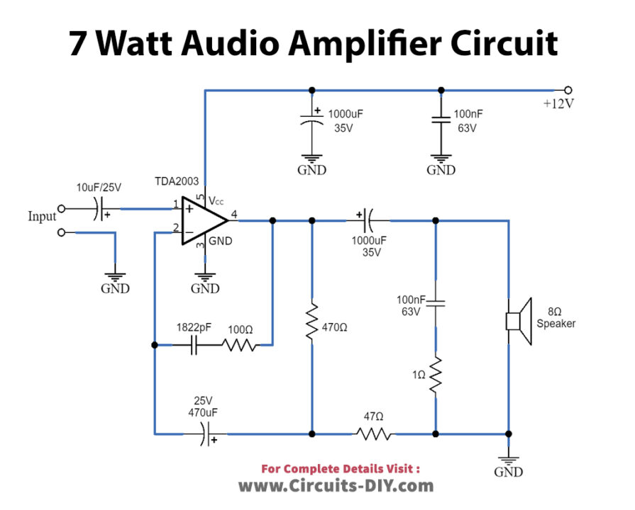 7 Watt Audio Amplifier with TDA2003