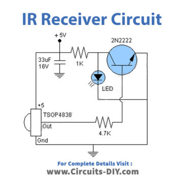 IR Receiver TSOP4838 Circuit