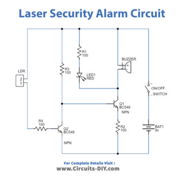 Laser Security Alarm Circuit