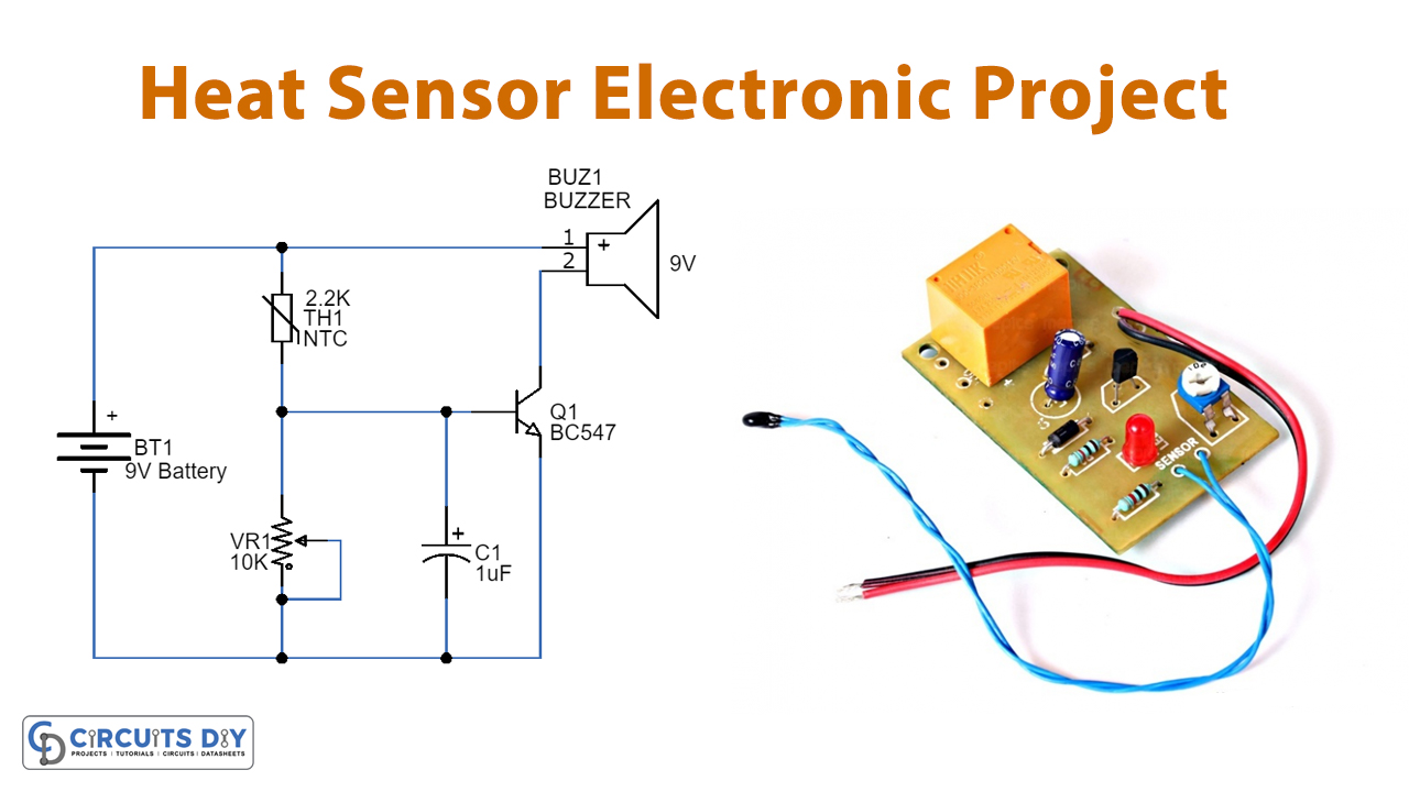 Heat Sensor Circuit Electronics Projects 