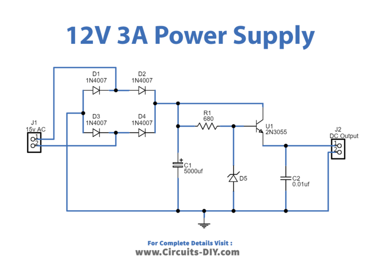 How to make 12 Volt 3 Ampere Power Supply - DIY