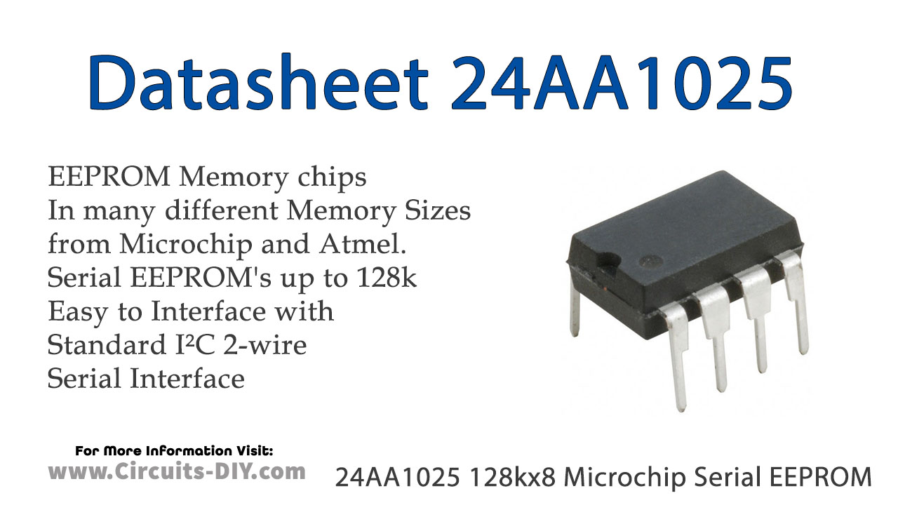 IC 8 pin DIP MICROCHIP EEPROM SERIAL 24AA1025 I/P UK Seller Brand New 