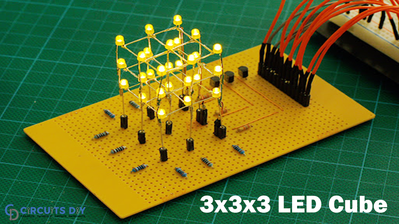 3D LED CUBE 3x3x3
