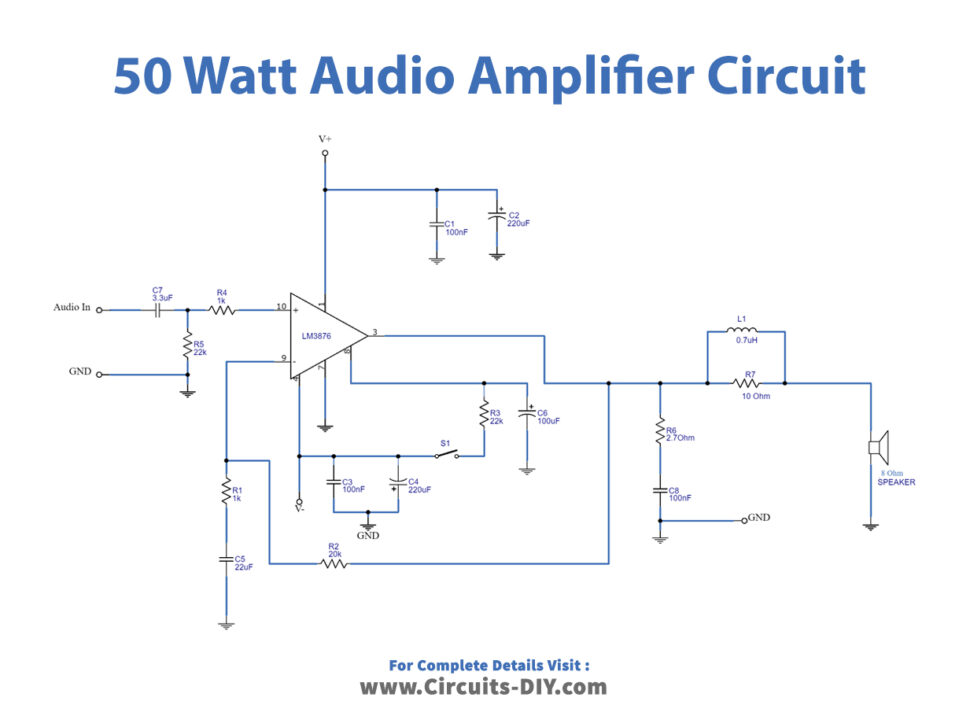 50-watt Audio Amplifiers Using LM3876