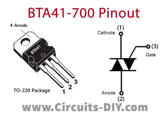 BTA41-700 Pinout