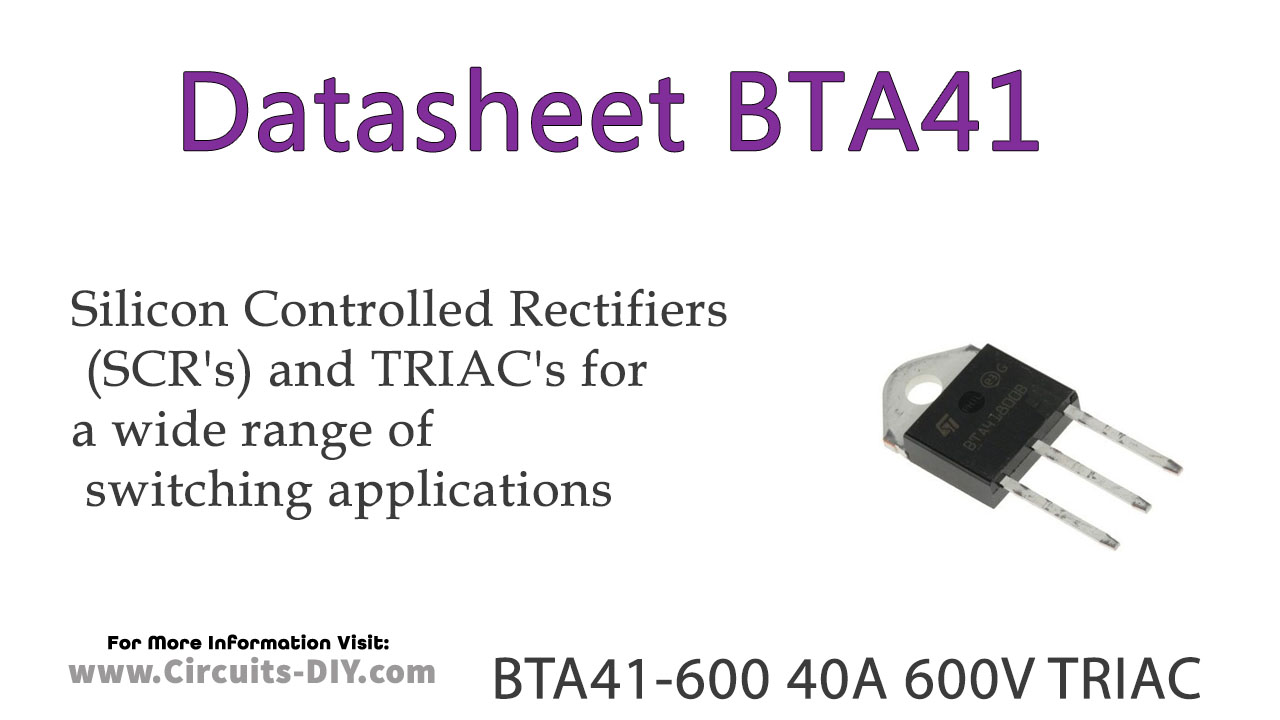 5x BTA41-600B Three Pole Triac SCR Bidirectional Controlled Silicon TO-3P 4W I1 