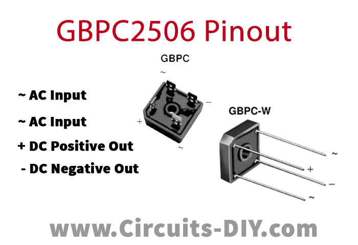 GBPC2506 Pinout
