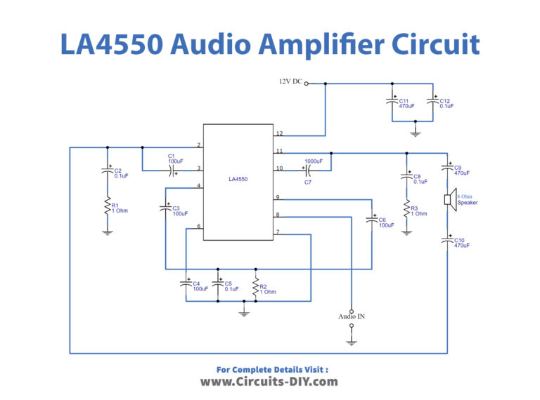 LA4550 Audio Amplifier Circuit