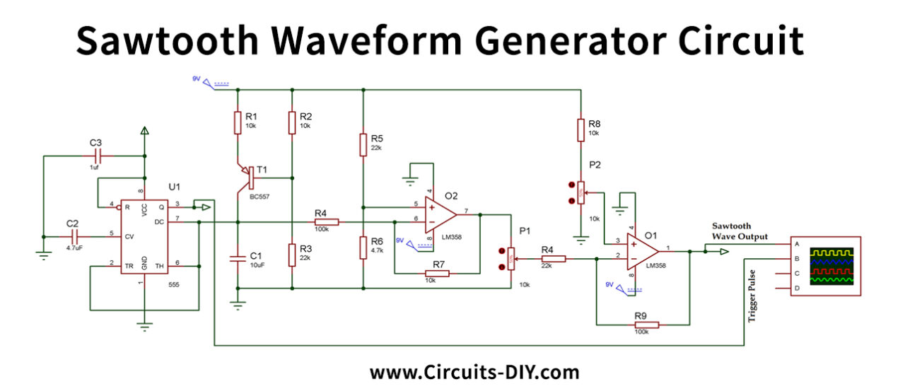 Sawtooth-Waveform-Generator-Circuit