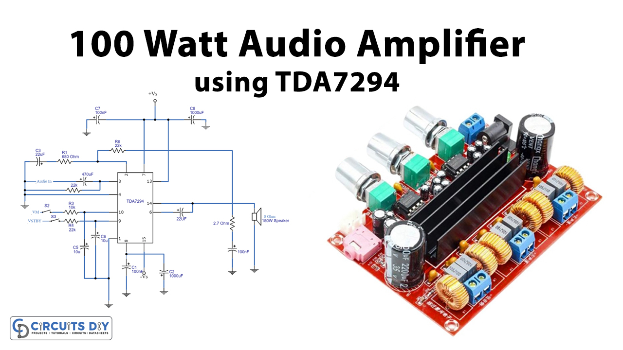 Tda7294 100 Watt Audio Amplifier