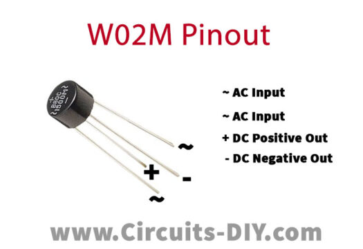 W02M 200V 1A Full Wave Bridge Rectifier - Datasheet