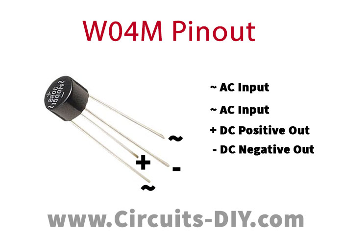 W04M Original Neuf Courant Direct circuit intégré remplace NTE5304 