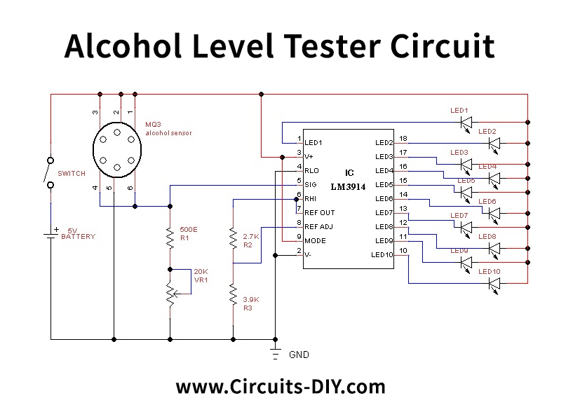 alcohol-level-tester-circuit