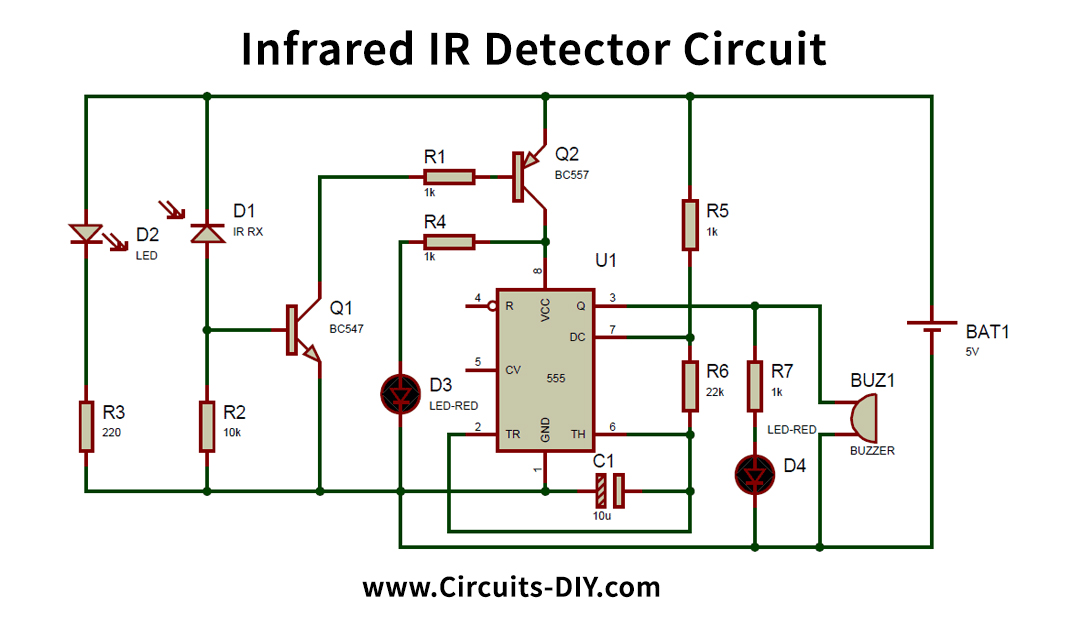 Infrared Sensor/Detector Circuit