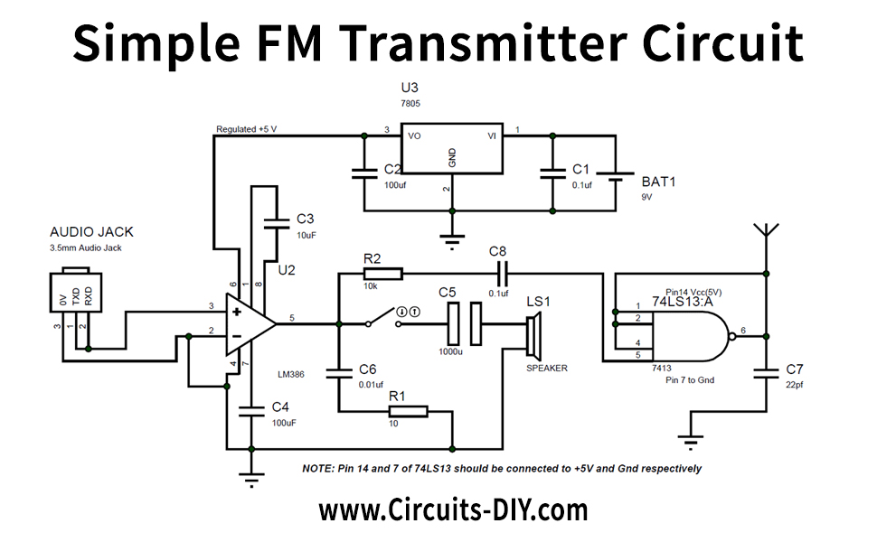 simple-fm-transmitter-lm386-74ls13