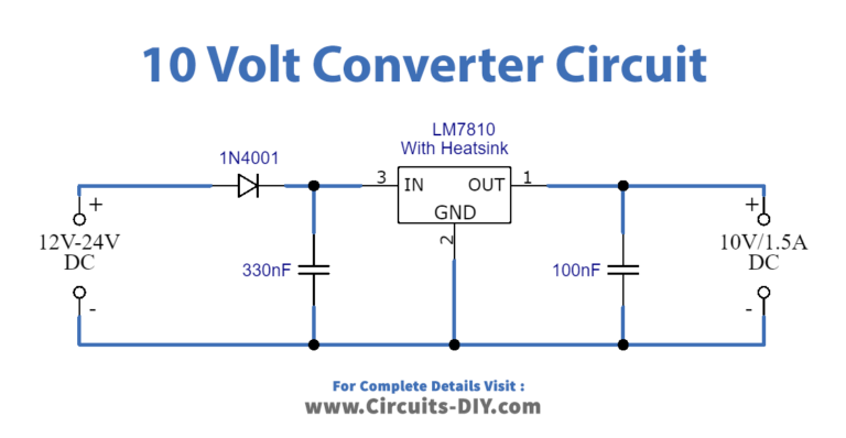 24-12V To 10V Converter using LM7810