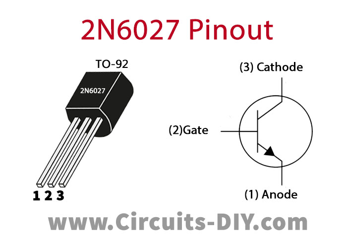 2N6027 programmable unijunction transistor TO92-1Pc # TR027 