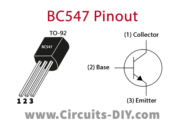 bc547 transistor pinout