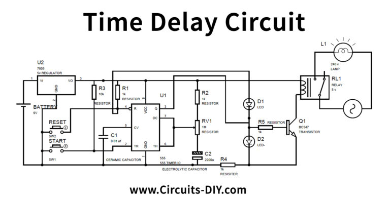 Time Delay Circuit with Relay