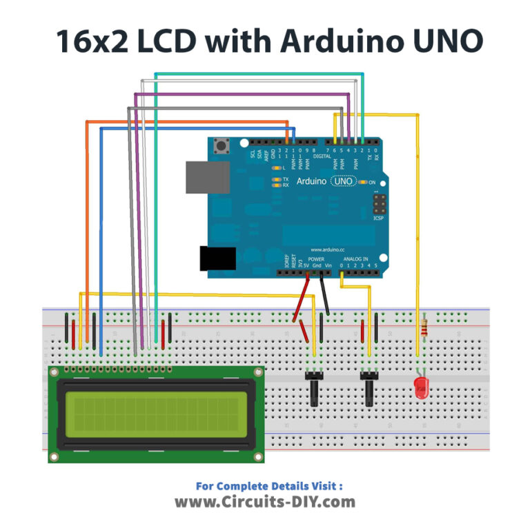 Display the LED Brightness on an LCD 16×2 with Arduino UNO