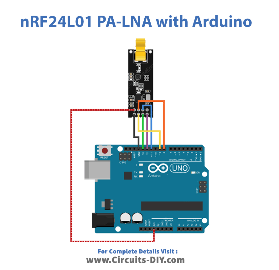 Nrf24l01 With Arduino Uno Circuit Diagram Arduino Arduino Wirelessо ...